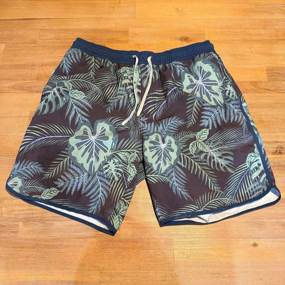 Fair Harbor The Anchor Swim Trunks Size XL Floral Print